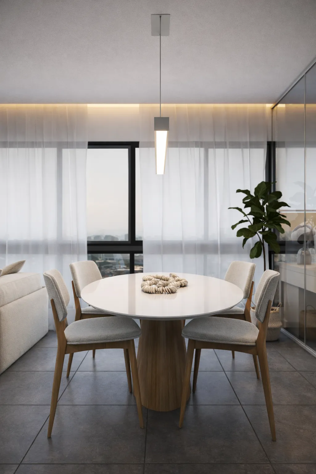 Ambiente 2 do projeto Apartamento JL em Porto Alegre/RS