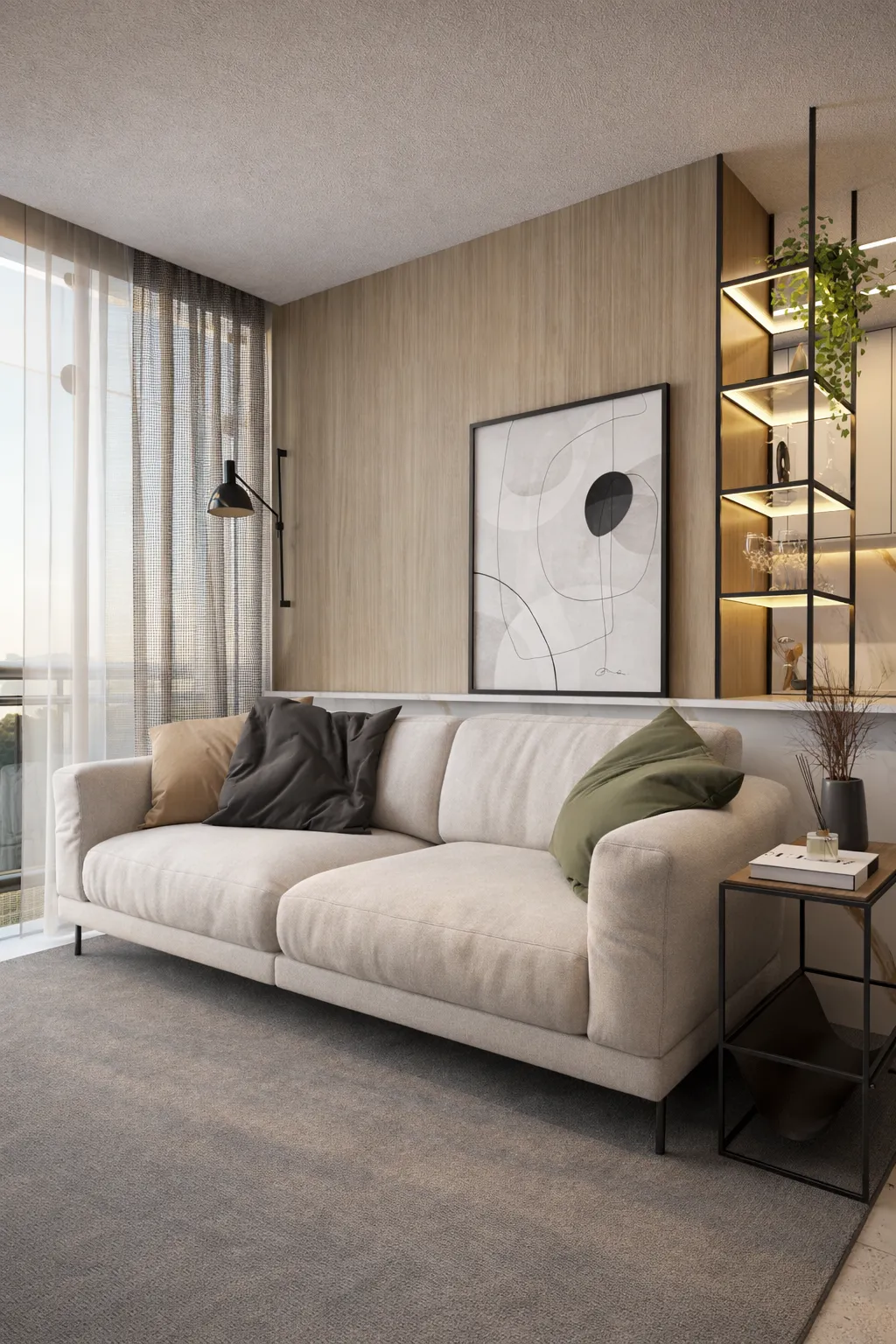 Ambiente 2 do projeto Apartamento HF em Canoas/RS