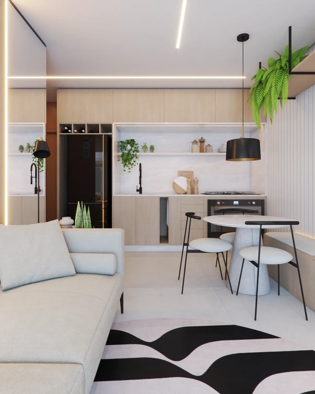 Projeto de interiores em São Leopoldo/RS: Apartamento SH