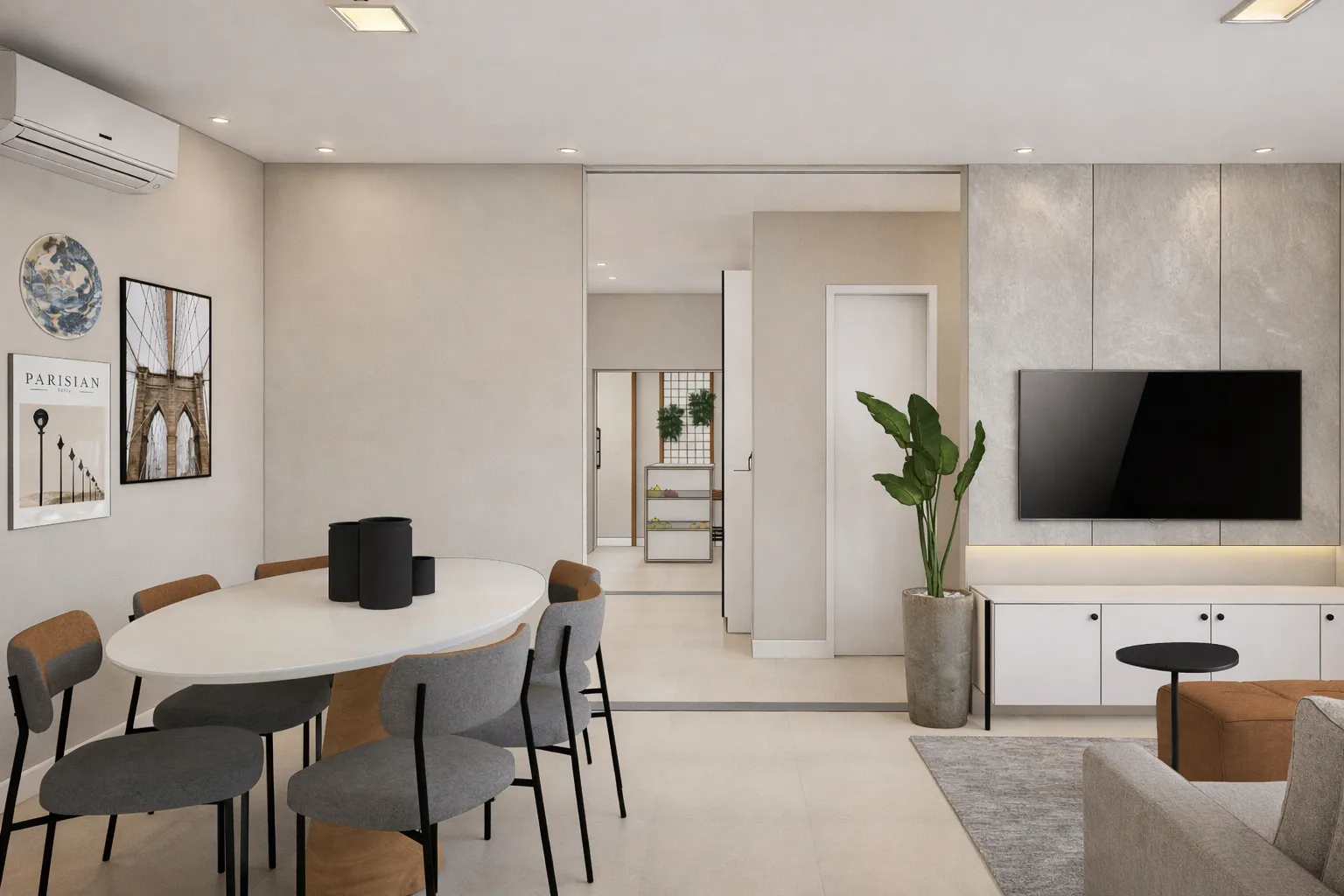 Ambiente 3 do projeto Casa 109 Social em Canoas/RS