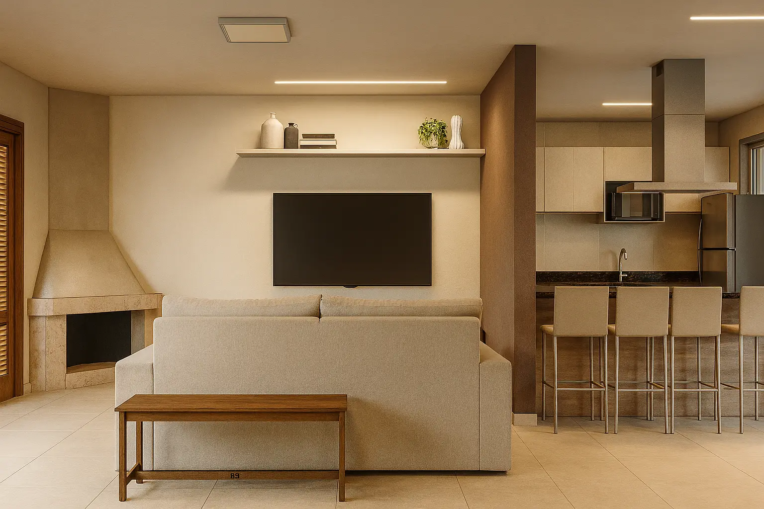 Ambiente 3 do projeto Casa 243 em São Leopoldo/RS